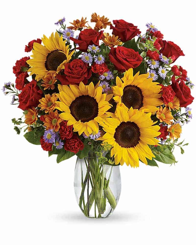 Farm-Fresh Flowers, Sunflowers, Roses