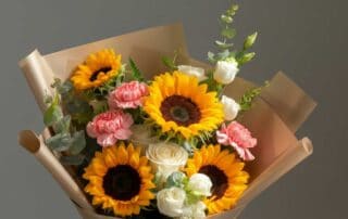 Graduation Flowers with Sunflowers, Carnations and Roses